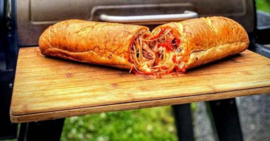 STUFFED CHEESY SMOKED SPAGHETTI & MEATBALL SUB